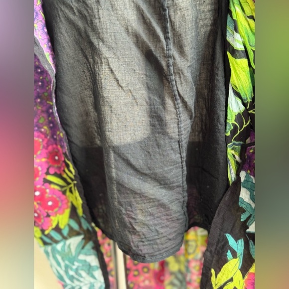 Vintage Boho Floral Skirt – Crinkle India Cotton Indie Sleaze festival - Picture 5 of 11